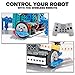 4-in-1 RC Robot Kit for Kids and Adults - STEM Toy Making Set, Building Blocks, No Soldering Required - Model SM1701 - Train, Firetruck, Skier and Duck (Easy to Medium Difficulty)