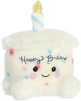 Aurora Palm Pals Happy Birthday Cake 5in Soft Toy White view 2