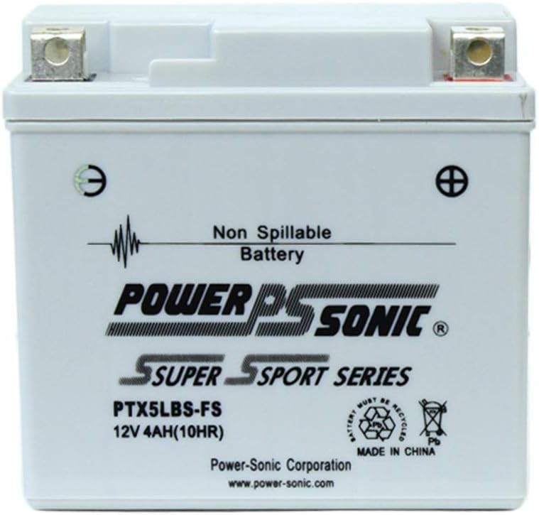 Power-Sonic (PTX5LBS-FS) Sealed Maintenance Free Powersport Battery