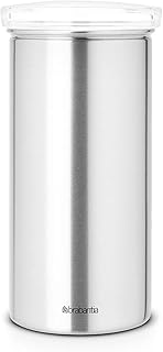 Brabantia Vorratsdose aus Edelstahl für Kaffeepads Senseo Deckel transparent