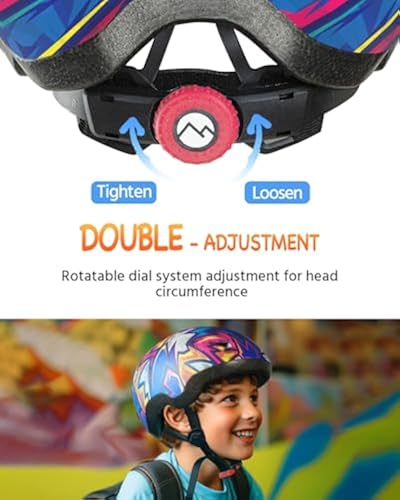 Kids Bike Helmet with Light, Adjustable Helmets from Infant - Main Image