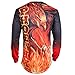 Motocross Off Road Motorcycle Jersey by KO Sports Gear - Red Phoenix Design