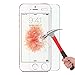OMOTON 2.5D Round Edge 9H Hardness Bubble-free Tempered Glass Screen Protector for Apple iPhone 5/ 5s/ 5c/ SE, Pack of 2