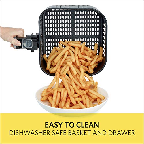 BELLA (14734) Touchscreen Air Fryer, 5.3 Quart, Stainless Steel