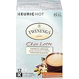 Twinings of London French Vanilla Chai Latte Tea K-Cups for Keurig, 12 Count