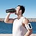 Big Water Bottle Large New Material Tritan 1 Gallon/2.2L Dishwasher Safe Motivational Time Maker Plastic Hot Cold Water Container Big Capacity Leakproof BPA Free for Fitness Camping Bicycle Gym