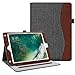 Fintie Case for iPad 6th / 5th Generation (2018 2017 Model, 9.7 Inch), iPad Air 2 / Air 1 (9.7 Inch) - [Corner Protection] Multi-Angle Viewing Stand Cover with Pocket, Denim Charcoal