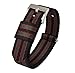 22mm Black/Green/Red (Classic Bond) - BARTON Elite NATO® Style Watch Strap - Stainless Steel Buckle - Seat Belt Nylon Watch Bands