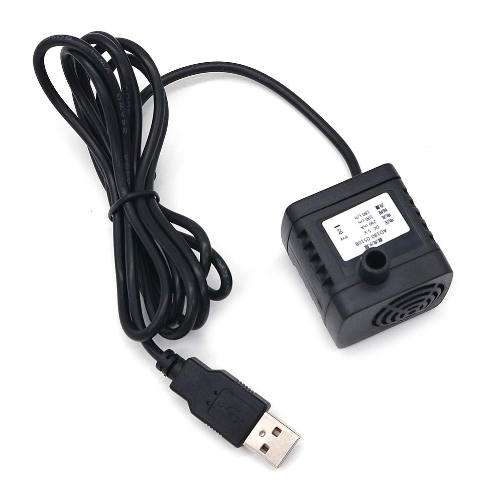 DollaTek AD180-0510B DC5V Micro Brushless Water Pump Aquarium Hydroponic Silent Circulation USB Water Pump