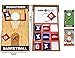 Elite Sportz Junior Bean Bag Toss Game - 2 Games on 1 Board - Tic Tac Toe and Cornhole Party Games for Kids (Basketball)