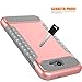 Galaxy J7 V Case,Galaxy J7 Sky Pro / J7 Perx / J7V 2017 Case,BSlvwg Shock Absorbing Heavy Duty Hybrid Dual Layer Hard Back and Soft Silicone Inner Case for Samsung Galaxy J7 2017 - Rose Gold/Grey