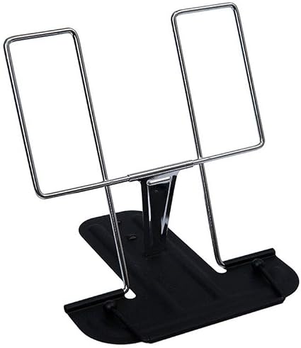 Metall-Buchständer Lila – Verstellbar, Faltbar, Für Bücher, Tablets, Rezepte, Ergonomisch