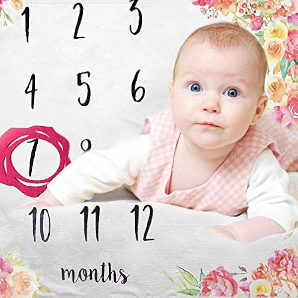 Couverture Mensuelle Bebe Fille Garcon En Peluche Bio Polaire Grande Taille Personnalisee Memoire Photo Couverture Pour