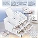 MaxKim Makeup Jewelry Organizer 2 Drawer with 15 Compartments and mirror for Cosmetics, Jewelries, Cosmetic Storage Box(xl)