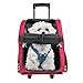 HARBO Pet Travel Carrier Rolling Backpack for Dogs Cats Small Animals Airline Travel Tote (Red)