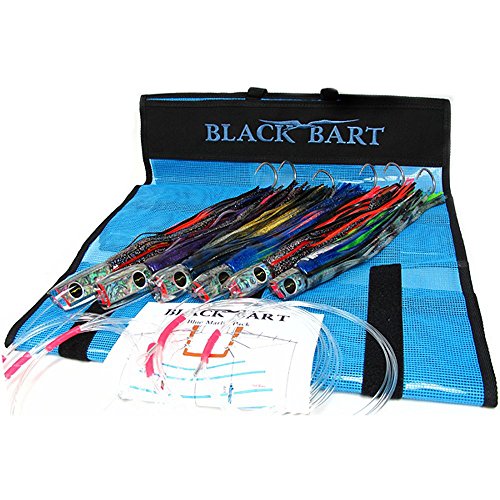 Black Bart Lures Blue Marlin Pack - Rigged, 1 Piece, Tuna Fishing Rig, Fishing Hook
