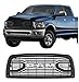 CD-Parts Front Grill for Dodge RAM 2500 2013-2018 Upper Bumper Grille Matte Black Big Horn Style with Letters