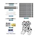 Sketching Pencil Set, Drawing Pen Charcoal Sketch Included Graphite Pencils, Charcoal Pencils, Paper Erasable Pen, 30pcs Total for Beginners Artist (First Sketch Pencil)