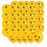 Fun Express Duck Face Latex Balloons | 48 Count | Great for Animal-Themed Event, Kid's Birthday Party, Lakeside Occasion, Classroom Decoration