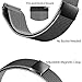 Ouwegaga Compatible for Fitbit Versa Bands Versa Lite Bands Women Men Straps Large Space Gray