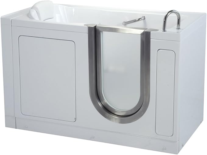 Ella Deluxe Soaking Walk In Bath (03058), 80 Sec. Fast Drain, 29.5"W x