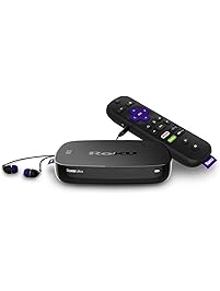 Roku Ultra | 4K/HDR/HD Streaming Player with Enhanced Remote (Voice, Remote Finder, Headphone Jack, TV Power and Volume), Ethernet, MicroSD and USB