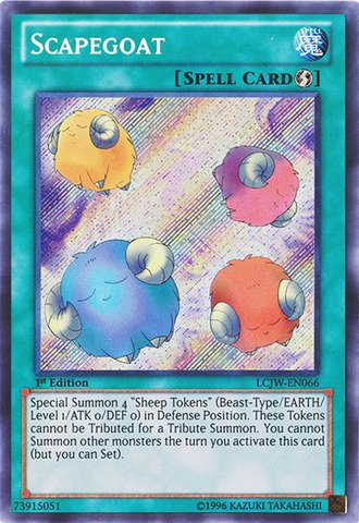 Yu-Gi-Oh! - Scapegoat (LCJW-EN066) - Legendary Collection 4: Joey's World - 1st Edition - Secret Rare