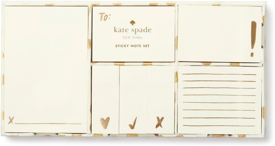 Kate Spade New York Women's Flamingo Dot Sticky Note Set