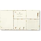 Kate Spade New York Women's Sticky Note Set, Flamingo Dot Gold (176255)