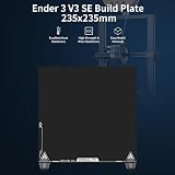 Creality Ender 3 V3 SE Build Plate 235x235mm PEI Textured Spring Steel 2Pcs view 2