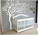Wall Art Decoration Wall Mural Vinyl Wall Decal Tree and Flying Birds Cherry Blossom Tree Wall Sticker for Kids Room