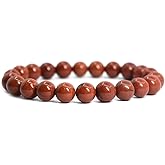 Justinstones 8mm Round Beads Stretch Bracelet 7 Inch Unisex