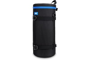 JJC Large Lens Pouch Case for Sony FE 200-600mm Telephoto Lens with Reversed Lens Hood & Teleconverter, Nikon 600mm & Nikon 1