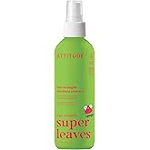 ATTITUDE Rinse-free Hair Detangler Spray for Kids, EWG Verified Leave In Product, Plant- and Mineral-Based Ingredients, Vegan, Watermelon & Coco, 8 Fl Oz