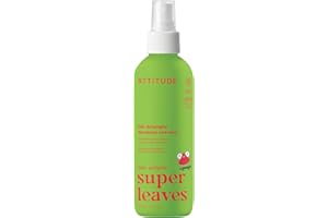ATTITUDE Rinse-free Hair Detangler Spray for Kids, EWG Verified Leave In Product, Plant- and Mineral-Based Ingredients, Vegan, Watermelon & Coco, 8 Fl Oz