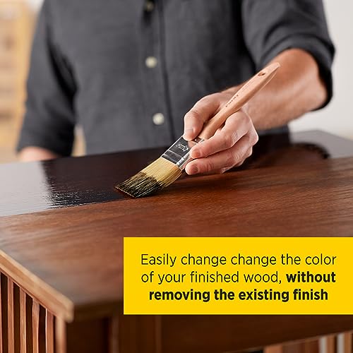 Minwax PolyShades Wood Stain + Polyurethane Finish ½ Pint, Tudor