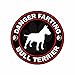 Danger Farting Bull Terrier - Color Sticker - Decal - Die Cut