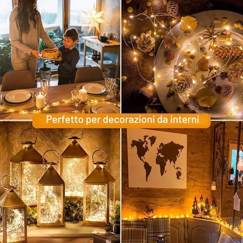 Joycome 2 m 400 LED Waterfall Lights with Plug, 8 Lighting Modes Light Chain, IP65 Waterproof Decorative String Lights for Christmas Garden Party Wedding (Warm White)