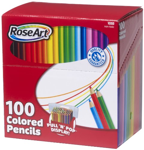 RoseArt Colored Pencils, 100-Count, Assorted Colors, Packaging May Vary (CYN00)