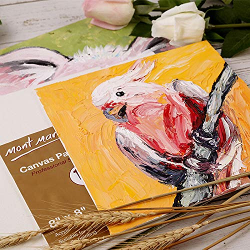 Mont Marte Canvas Panel (pack of 12), 12 X 12 inches, Canvas Panel