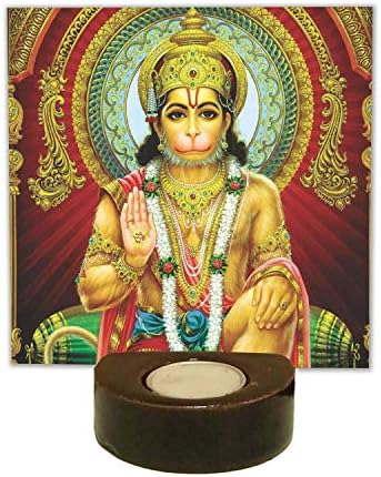 Yaya Cafe Hanuman Tealight Candle Holder Blissful, Gifts Puja Items Home - 1