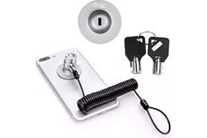 I3C Laptop Cable Lock Hardware Security Cable Lock Anti Theft Retractable Lock with Anchor Plate for iPad Tablet Laptop Notebooks Smartphone and Other Electronic Products