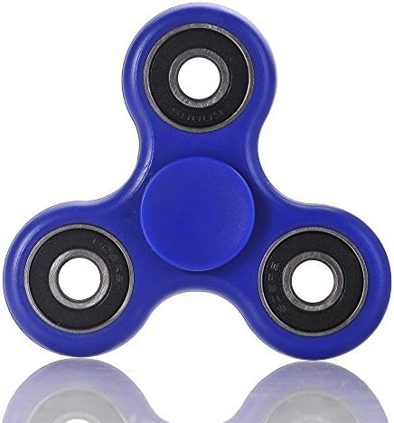 SMAZ TOYS Anti-Anxiety Fidget Spinner Toy Helps Focusings EDC Focus Toy for Kids & Adults - Best Stress Reducer Relieves ADHD Anxiety and Boredom Navy(Dark Blue)