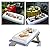 Inflatable Serving Salad Bar Tray Food Drink Containers Holder for BBQ Picnic Pool Party Buffet Luau Cooler with drain plug