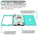 MAKEIT CASE iPad Mini Case, iPad Mini 2 3 Case, 3in 1 Heavy Duty Protection Combo Hybrid Impact Silicone Hard Case Cover for ipad Mini 1/2/ 3 (IMD-Flower Green)