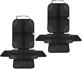 Ezilif Car Seat Protector 2 Pack 600D Oxford Waterproof ISOFIX Compatible