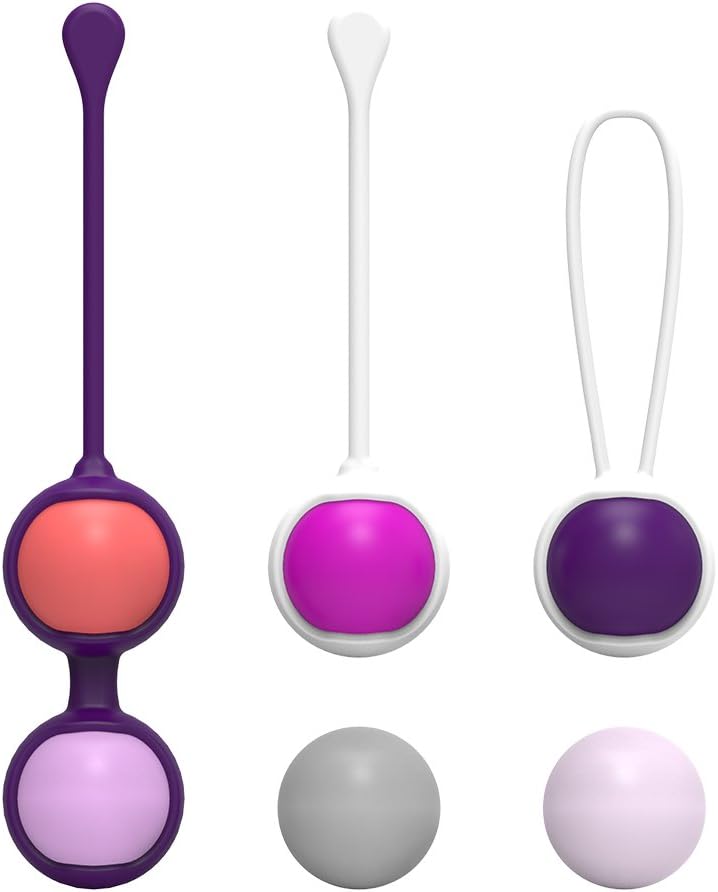 Kegel Balls Exercise Weights Ben Wa Balls Kit WIWILE Bladder Control and Pelvic Floor Exercises Training for Women- 6 Piece