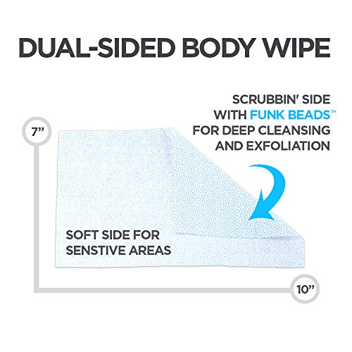 FunkBlock-Body-Wipes-Large-Shower-Wipes-Ideal-for-Hygiene-Body-Cleansing-Camping-Wipes-Gym-Travel-No-Rinse-Bathing-Wipes-with-Aloe-and-Vitamin-E-Bag-of-10-Unscented-Individually-Wrapped