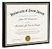 Document Frame - Made to Display Certificates 8.5 X 11-inch, Black - Document Frames, Certificate Frames, Diploma Frames, High School Diploma Frame