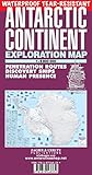 Antarctic Continent Exploration Map: Penetration Routes, Discovery Ships, Human Presence in Antarctica